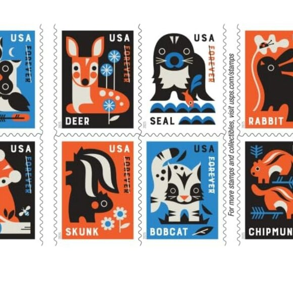 Baby Wild Animals 2025  Forever Postage Stamps--1000 Stamps - Picture 5 of 6